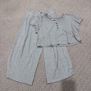 Abercrombie & Fitch Heather Gray Pajama Set